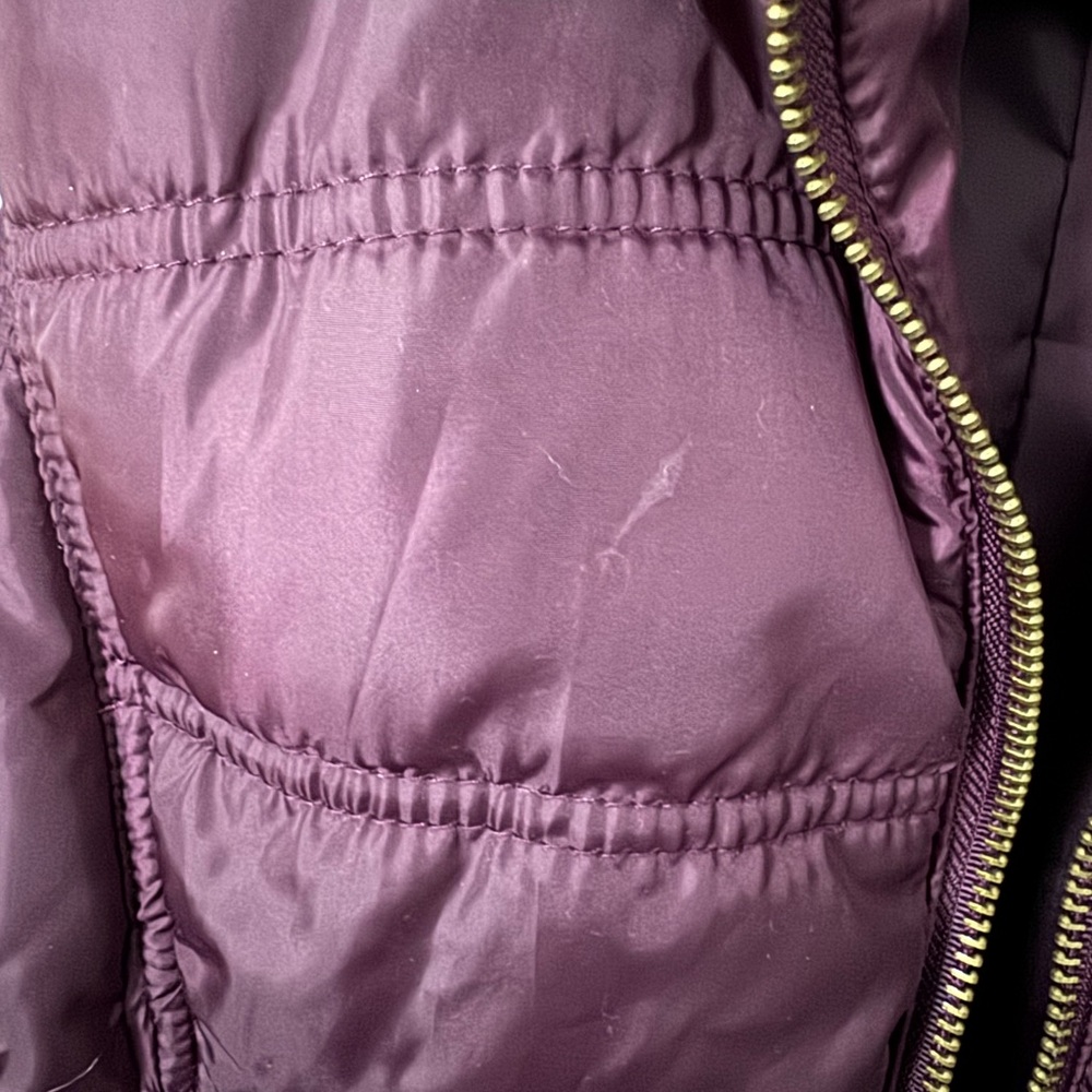 Charlotte Russe Plum Puffer Vest - Picture 3 of 7